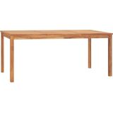 VidaXL Tuintafel 180x90x77 cm - Massief Teakhout