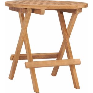 vidaXL Klappbarer Gartentisch 50x50x50 cm Teak Massivholz