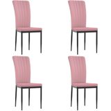 vidaXL-Eetkamerstoelen-4-st-fluweel-roze