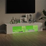 vidaXL-Tv-meubel-met-LED-verlichting-135x39x30-cm-hoogglans-wit