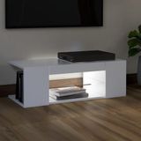 VidaXL TV-meubel met LED-verlichting 90x39x30 cm - Wit