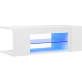 vidaXL-Tv-meubel-met-LED-verlichting-90x39x30-cm-hoogglans-wit