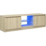 vidaXL-Tv-meubel-met-LED-verlichting-120x30x35,5-cm-sonoma-eikenkleur