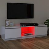 VidaXL-Tv-meubel-met-LED-verlichting-120x30x35,5-cm-hoogglans-wit