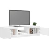 VidaXL TV-meubel met LED-verlichting 140x40x35,5 cm - Wit