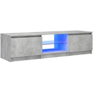 vidaXL-Tv-meubel-met-LED-verlichting-140x40x35,5-cm-betongrijs