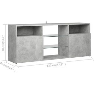 vidaXL-Tv-meubel-met-LED-verlichting-120x30x50-cm-betongrijs