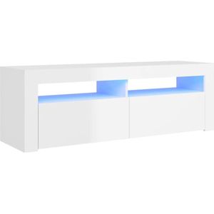 Hoogglans Salontafel Met Ledverlichting, Vier Lades En Veel Opbergruimte 80x50x36 Cm Hoogglans Salontafel Met Ledverlichting, Vier Lades En Veel Opbergruimte 80x50x36 Cm