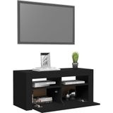 vidaXL-Tv-meubel-met-LED-verlichting-90x35x40-cm-zwart