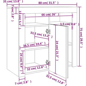 vidaXL-Dressoir-met-LED-verlichting-80x35x75-cm-betongrijs