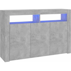 vidaXL-Dressoir-met-LED-verlichting-115,5x30x75-cm-betongrijs