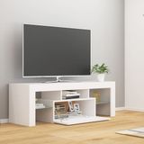 VidaXL TV-meubel met LED-verlichting 120x35x40 cm - Wit