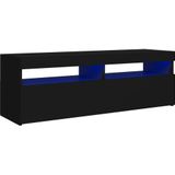 VidaXL TV-meubel met LED-verlichting 120x35x40 cm - Zwart