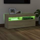vidaXL-Tv-meubel-met-LED-verlichting-90x35x40-cm-sonoma-eikenkleurig