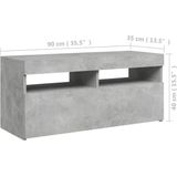 vidaXL-Tv-meubel-met-LED-verlichting-90x35x40-cm-betongrijs