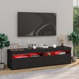 VidaXL TV-meubel met LED-verlichting 75x35x40 cm - Zwart