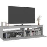 VidaXL TV-meubel met LED-verlichting 75x35x40 cm - Betongrijs