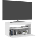 vidaXL-Tv-meubel-met-LED-verlichting-75x35x40-cm-hoogglans-wit