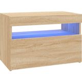 VidaXL TV-meubel met LED-verlichting 60x35x40 cm - Sonoma eikenkleurig