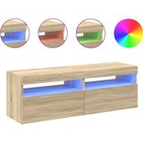 Vidaxl - TV-Schränke LED-Leuchten 2 Stk. Sonoma-Eiche 60x35x40 cm