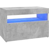 vidaXL TV-meubel met LED-verlichting 60x35x40 cm Betongrijs