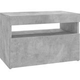 vidaXL TV-meubel met LED-verlichting 60x35x40 cm Betongrijs