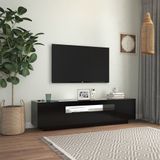 vidaXL-Tv-meubel-met-LED-verlichting-160x35x40-cm-zwart