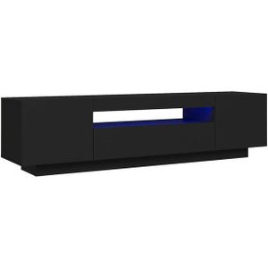 vidaXL-Tv-meubel-met-LED-verlichting-160x35x40-cm-zwart