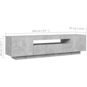 vidaXL-Tv-meubel-met-LED-verlichting-160x35x40-cm-betongrijs