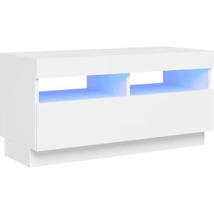 VidaXL TV-meubel met LED-verlichting 80x35x40 cm - Wit