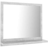 vidaXL Badspiegel Betongrau 40x10,5x37 cm Holzwerkstoff