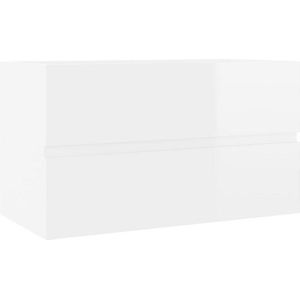 Waschbeckenunterschrank Hochglanz-Weiß 80x38,5x45 cm Vidaxl