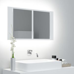 VidaXL-Badkamerkast-met-spiegel-en-LED-80x12x45-cm-acryl-wit
