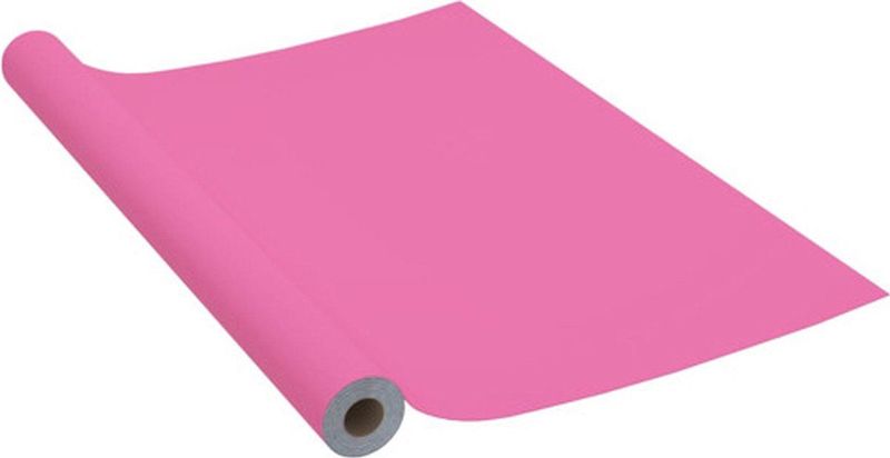 vidaXL Selbstklebende Möbelfolie Hochglanz-Rosa 500x90 cm PVC