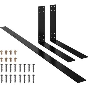 vidaXL - Rugleuning - Zwart - IJzer - Geschikt voor Palletbank