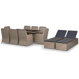 vidaXL-11-delige-Tuinset-poly-rattan-bruin