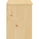 vidaXL Nachtkastje 35x30x40 cm massief grenenhout naturel