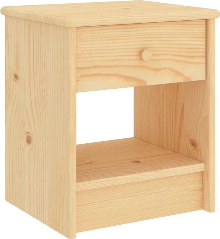 vidaXL Nachtkastje 35x30x40 cm massief grenenhout naturel