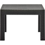 VidaXL Tuintafel 58x58x41 cm - PP Rattan Antracietkleurig