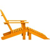 vidaXL Adirondack tuinstoel met voetsteun massief dennenhout oranje - 315868XL