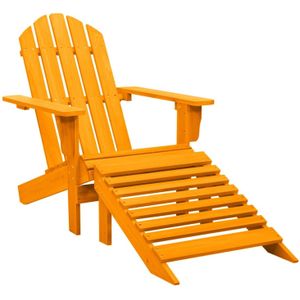 vidaXL Adirondack tuinstoel met voetsteun massief dennenhout oranje - 315868XL