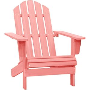 Tuinstoel Adirondack massief vurenhout roze