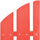 vidaXL - Schommelstoel - Adirondack - massief - vurenhout - rood
