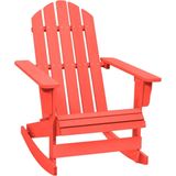 vidaXL Schommelstoel Adirondack massief vurenhout rood