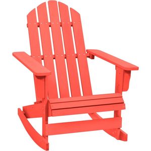 vidaXL Adirondack schommelstoel massief dennenhout rood - 315883XL