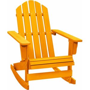 vidaXL Adirondack Schommelstoel - Oranje - Massief Dennenhout