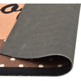 Vloerkleed - Bruine Koffieprint - 100% Polyamide - Antislip Latex Onderkant