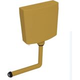 vidaXL - Toiletstortbak - met - watertoevoer - onderin - 3/6 - L - currygeel
