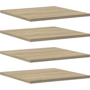 vidaXL - Wandschappen - 4 Stuks - Sonoma Eiken - Spaanplaat