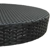 5-tlg. Gartenbar-Set mit Kissen Poly Rattan Schwarz Vidaxl